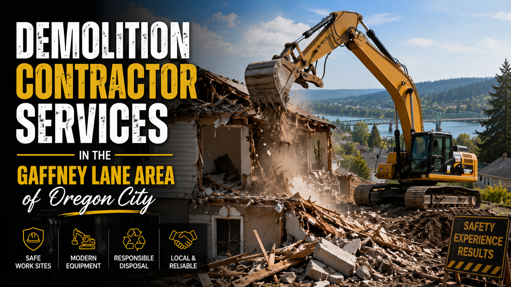 Demolition Contractor Services in the Gaffney Lane Area of Oregon City